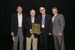 Alphapointe's Reinhard Mabry and Ed Marquette receiving award from NIB's Kevin Lynch and  Dennis Steiner, NAEPB Chair